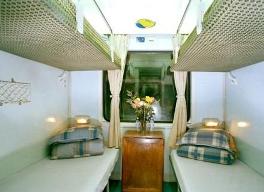 Vietnam Train 4 soft berth cabin