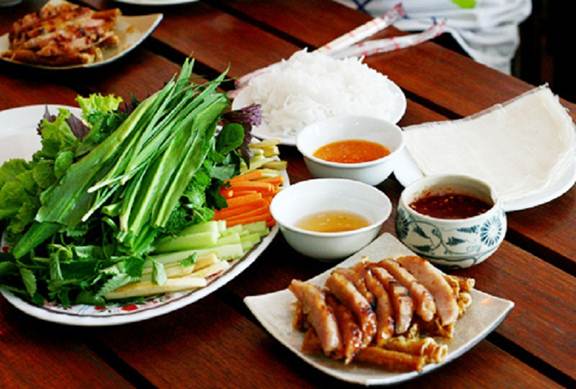 Baked pork rolls in Nha Trang