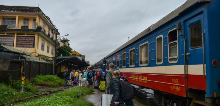 Travel on Vietnam train