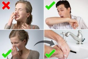 cover up your mouth when you have a cough